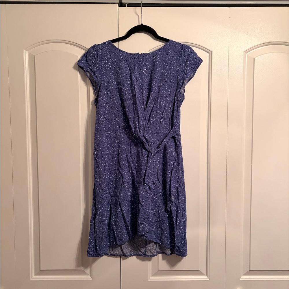 Loft periwinkle blue speckled dress